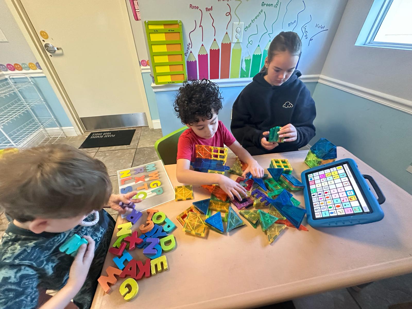 Students participating in collaborative hands-on learning activities at Bloom and Bridge Learning Program